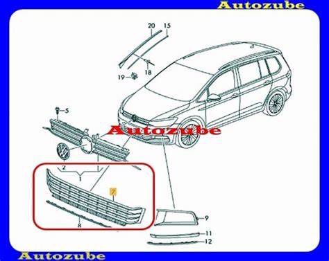 A VW Touran különböző díszléc típusokkal