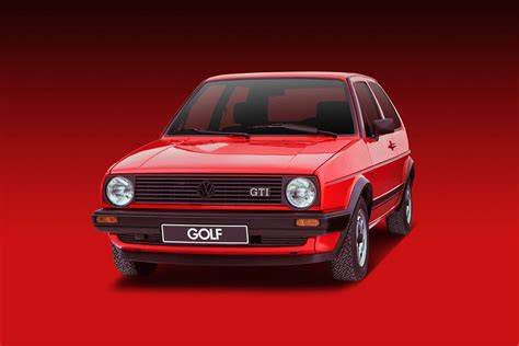 Volkswagen Golf 2 profilnézet