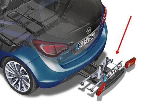 Opel Meriva FlexFix kerékpártartó kihúzva