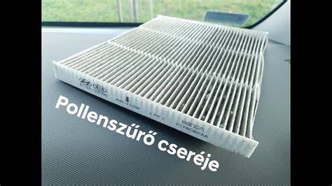 Pollenszűrő csere folyamata