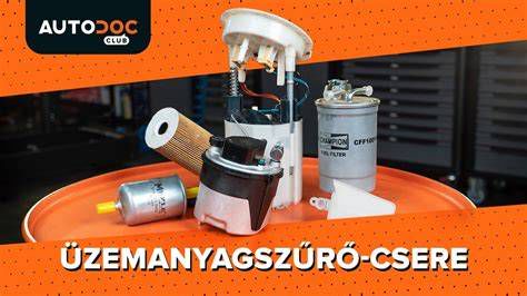 Üzemanyagszűrő elhelyezkedése egy autóban