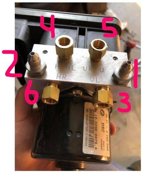 MK60 ABS modul bekötési rajza és csatlakozói