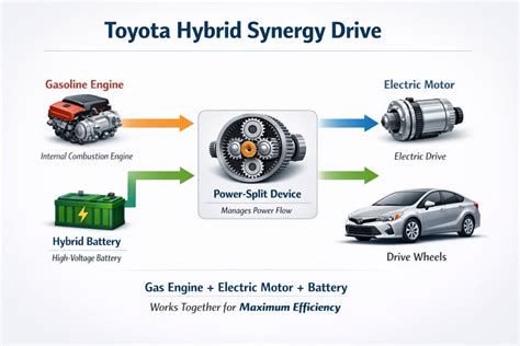Motorenschema Toyota Hybrid Synergy Drive