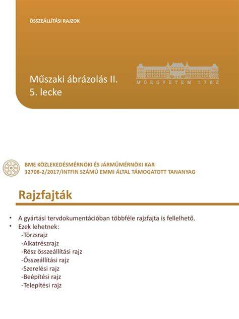 Példa összeállítási rajzra tételszámozással