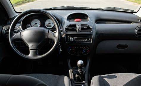 Peugeot 206 belső tér és műszerfal