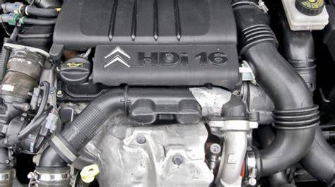 1.6 PSA HDI dízelmotor keresztmetszeti rajza