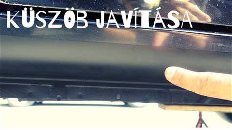 Autó küszöb javítás előtt és után