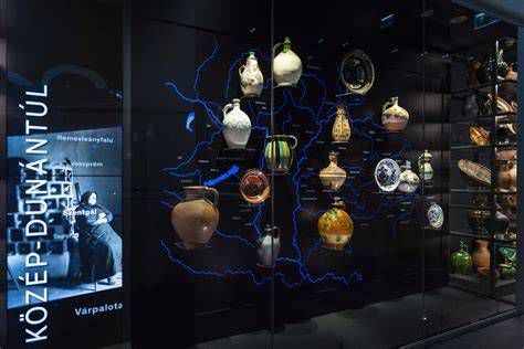 A Néprajzi Múzeum kerámia gyűjteményének részlete Kresz Mária rendszerezése alapján