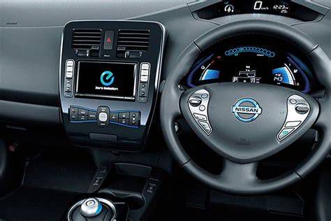 Nissan Leaf interior and center console layout