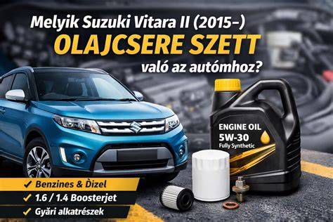 Suzuki Ignis olajcsere és légszűrő csere