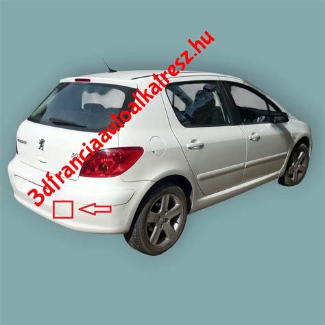 Peugeot 307 tuningolt hátsó rész spoilerrel