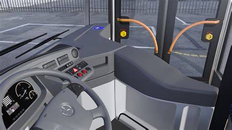 A Mercedes-Benz Citaro G belső térképe, üléselrendezéssel és kapaszkodókkal