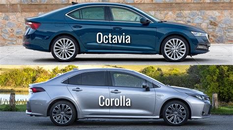 Toyota Corolla vs Skoda Octavia összehasonlító grafika
