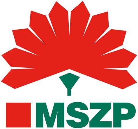 Az MSZP új logója, rajta a szegfűvel és piros színnel