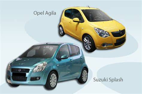 Opel Agila és Suzuki Splash modellek