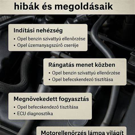 Autószagra utaló hibák infografika